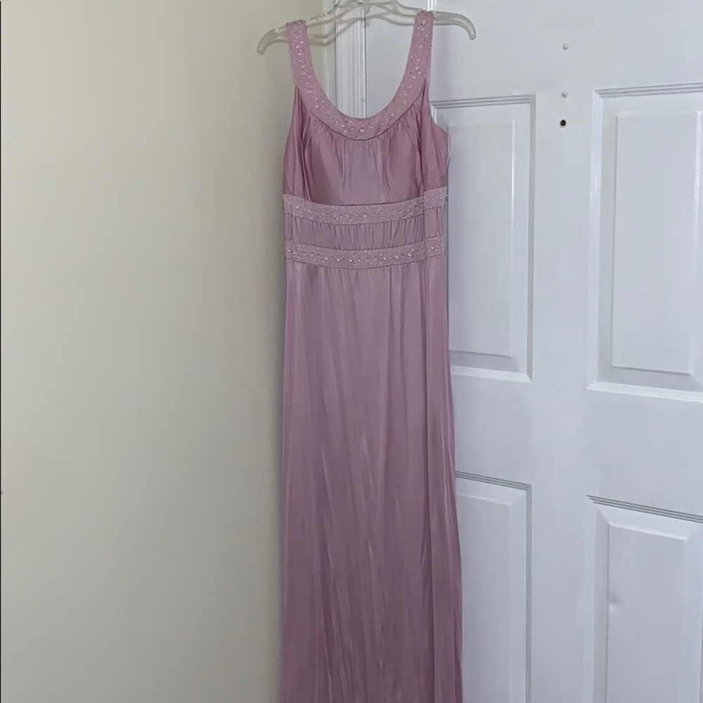 Dusky pink gown. Prom